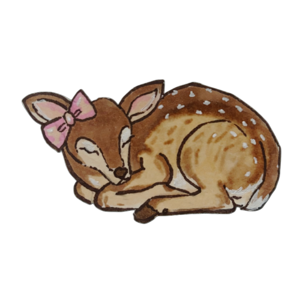 Coquette Deer sticker