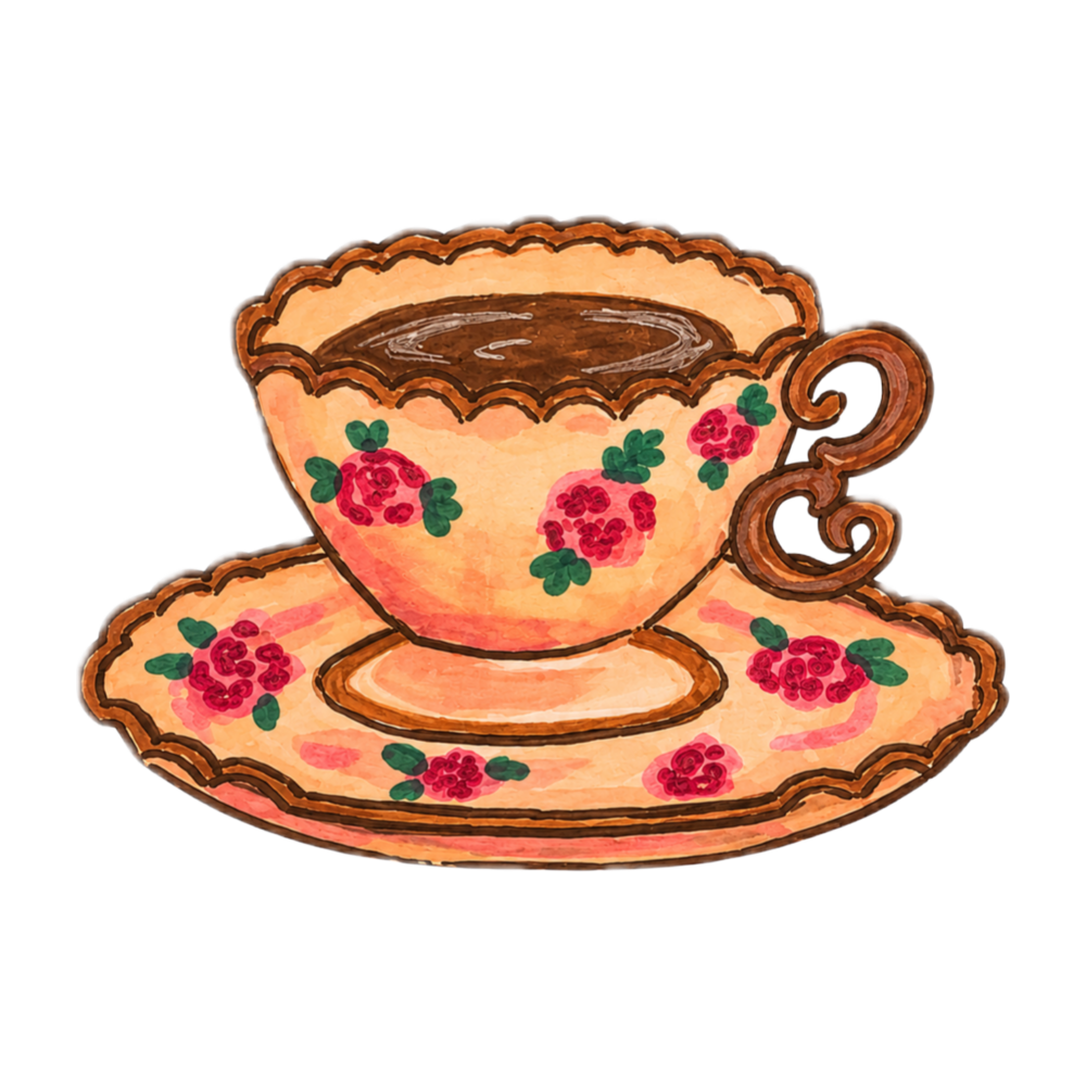 Vintage Teacup sticker